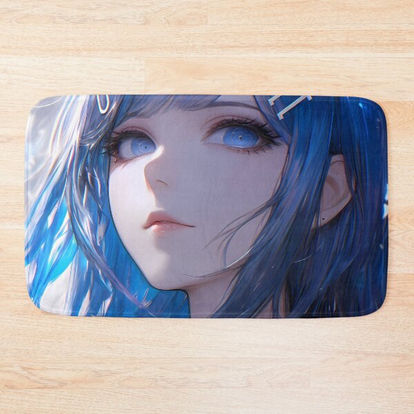 Item preview, Sayaka Maizono Danganronpa Blue Hair Leather Jacket Dreamy Soft Glow designed and sold by 108Recordings.