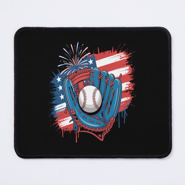 Item preview, Baseball Glove USA Flag Drip Style 4th of July Game Vibes designed and sold by gandebro.