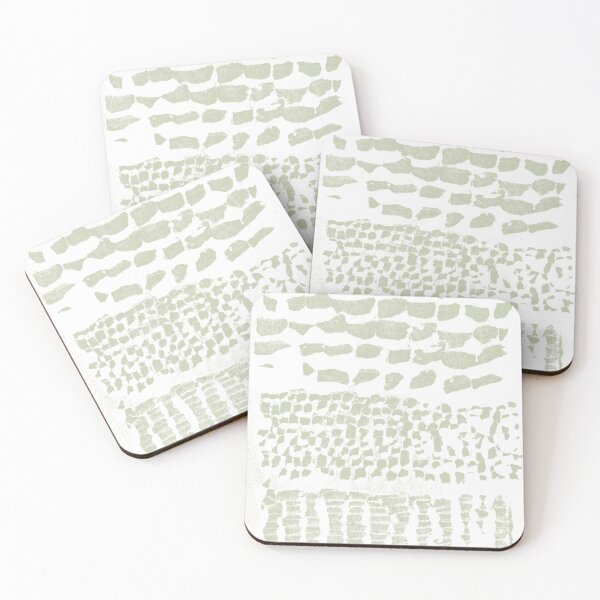 Item preview, Three Grains Textured Monoprint - Snow + Tea designed and sold by Irene Estelle.