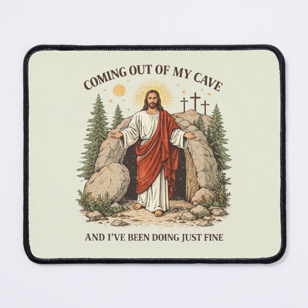 Item preview,  Jesus Coming Out Of My Cave, Funny Religious Easter Sunday designed and sold by Naviiraart.