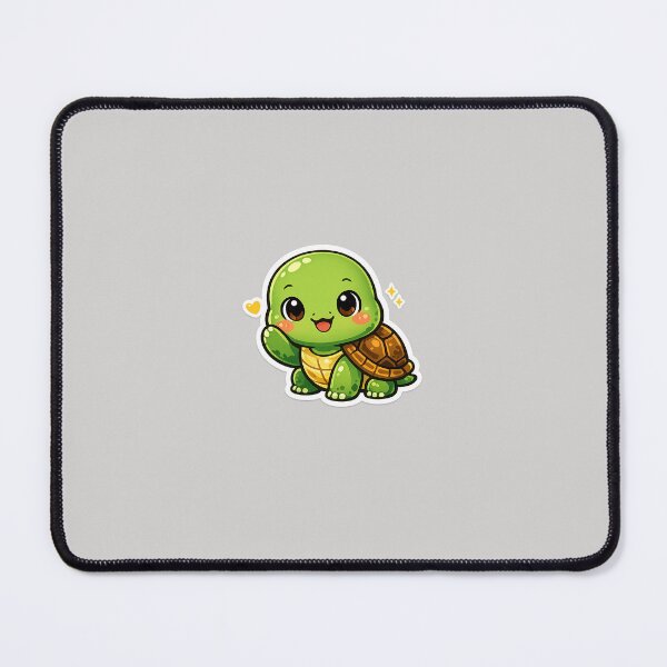 Item preview, Cute Turtle Kawaii Baby Turtle Cartoon Aesthetic Animal Sticker designed and sold by Qingtian814.
