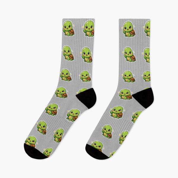 Item preview, Cute Turtle Kawaii Baby Turtle Cartoon Aesthetic Animal Sticker designed and sold by Qingtian814.
