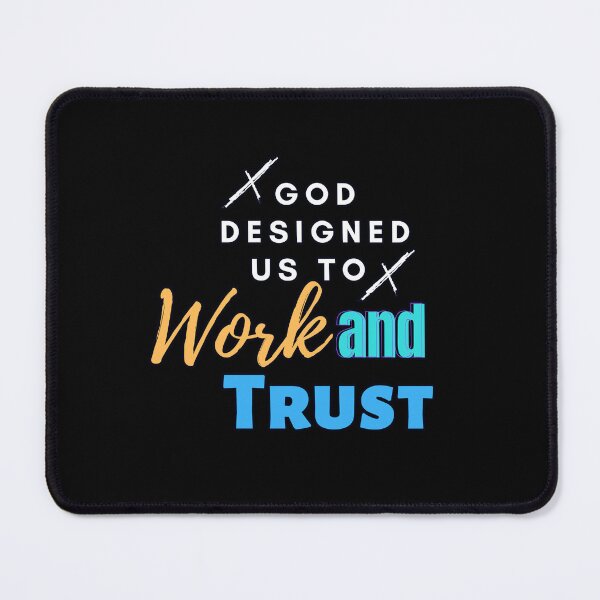Item preview, Work and trust  designed and sold by Gee Files Crafts Studio.