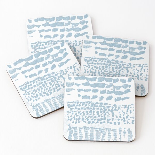 Item preview, Three Grains Textured Monoprint - Snow + Sky designed and sold by Irene Estelle.