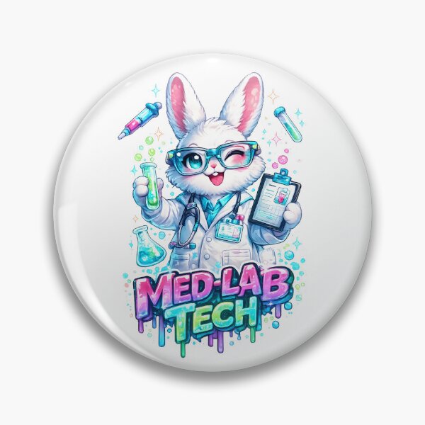Item preview, Med Lab Tech Easter Bunny – Cute Medical Laboratory Technician Gift designed and sold by ClinicalHubs.