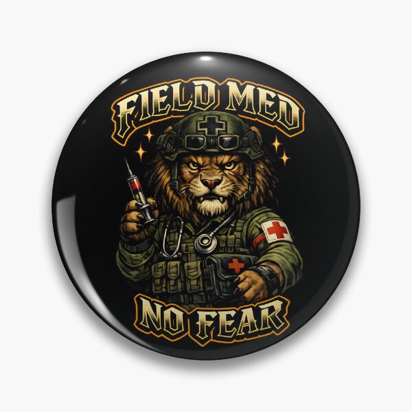 Item preview, Field Med No Fear – Lion Combat Medic Military Medical Design designed and sold by ClinicalHubs.