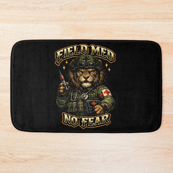 Item preview, Field Med No Fear – Lion Combat Medic Military Medical Design designed and sold by ClinicalHubs.