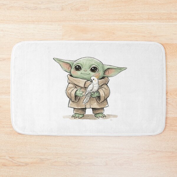 Item preview, BABY YODA WITH COCKATOO PARROT designed and sold by LIS AND MELIVERSO.