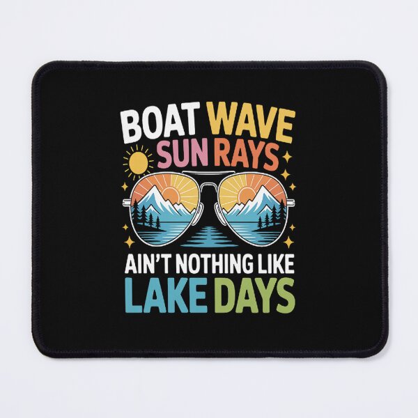 Item preview, Boat Wave Sun Rays Ain't Nothing Like Lake Days Summer (1) designed and sold by gandebro.