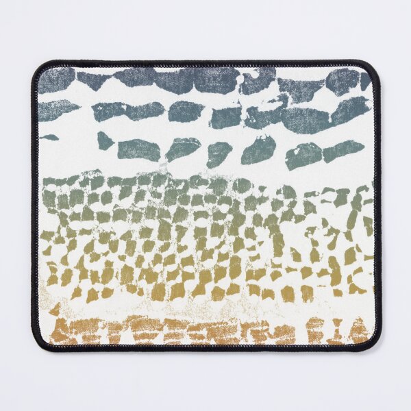Item preview, Three Grains Textured Monoprint - Snow + Rainbow Sunset designed and sold by Irene Estelle.