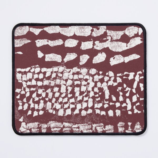 Item preview, Three Grains Textured Monoprint - Wine + Snow designed and sold by Irene Estelle.