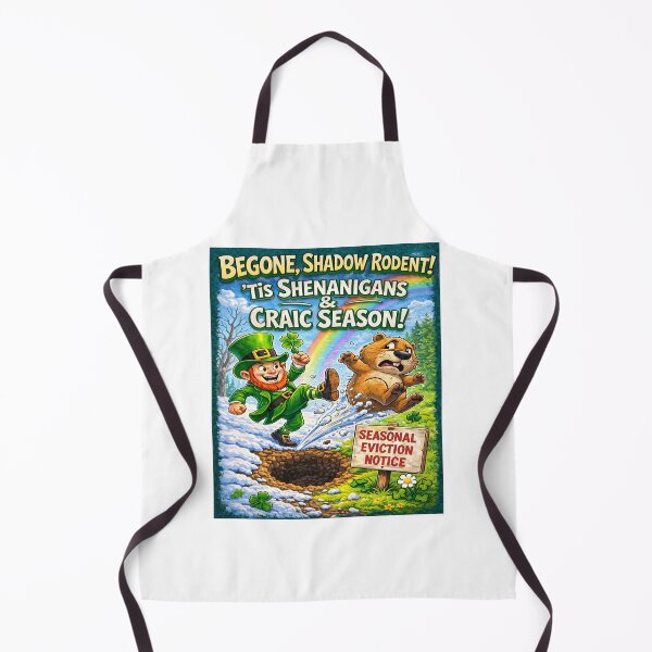 Item preview, begone winter ​Leprechaun vs. Groundhog designed and sold by TygerOCatz.