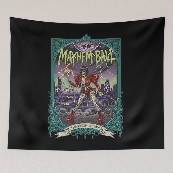 Artikelvorschau, Mayhem Ball – London O2 Arena 2025 entworfen und verkauft von AdinSHOP.