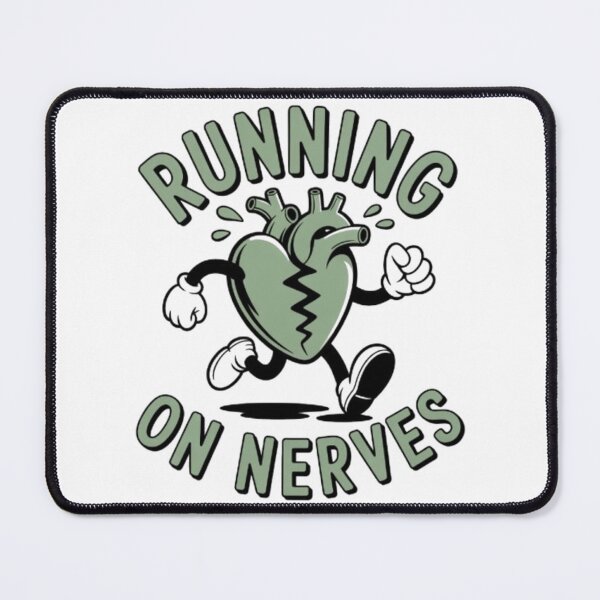 Item preview, Running on Nerves — Anxious Heart in Motion designed and sold by NewUSShop.