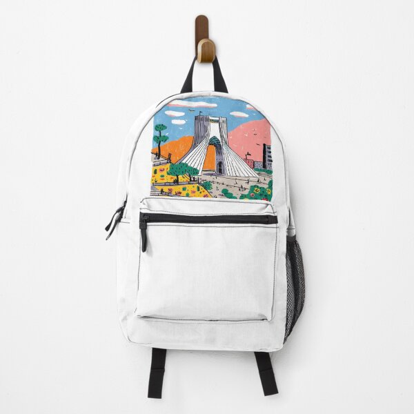 Item preview, Colorful Tehran Azadi Tower Illustration designed and sold by NILStudio.