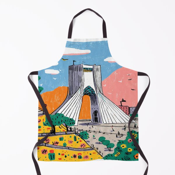 Item preview, Colorful Tehran Azadi Tower Illustration designed and sold by NILStudio.