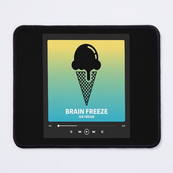 Item preview, Brain Freeze Music Player - Ice Cream Lover designed and sold by gandebro.