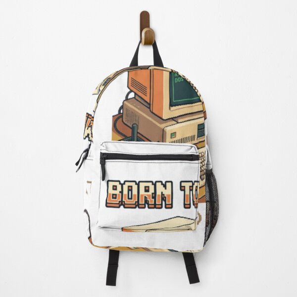 Item preview, Born to Compute Forced to Adult Retro Computer T-Shirt | 80s Vintage DOS PC Gaming Gift designed and sold by Karmapaul1.