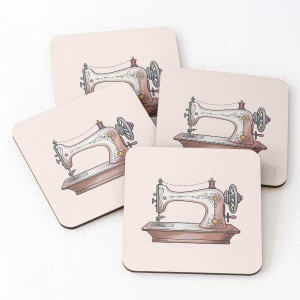 Item preview, Retro Sewing Machine Vintage Illustration – Sewing Lover Gift designed and sold by MarJul.