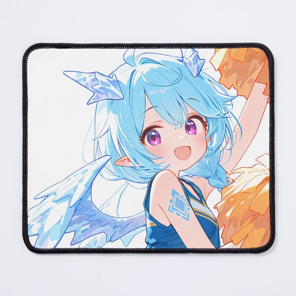 Item preview, Shefi Princess Connect Cheerleader Anime Girl Blue Dragon Wings designed and sold by Spraykart.