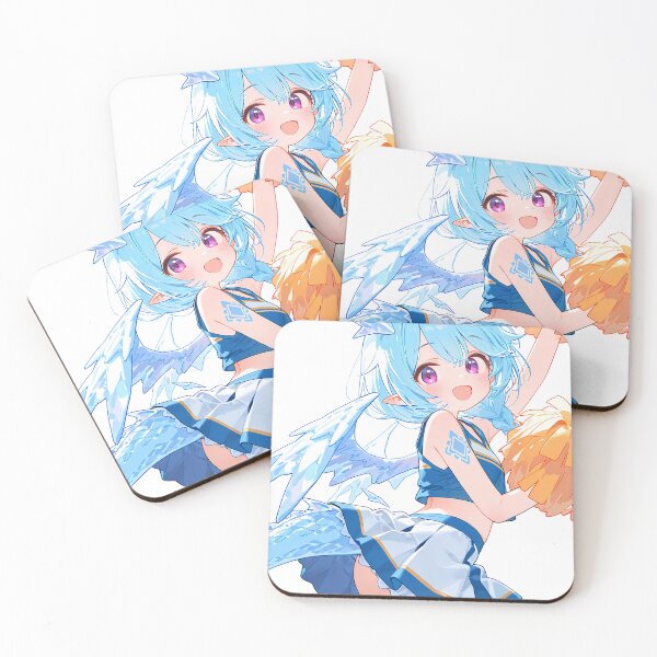 Item preview, Shefi Princess Connect Cheerleader Anime Girl Blue Dragon Wings designed and sold by Spraykart.
