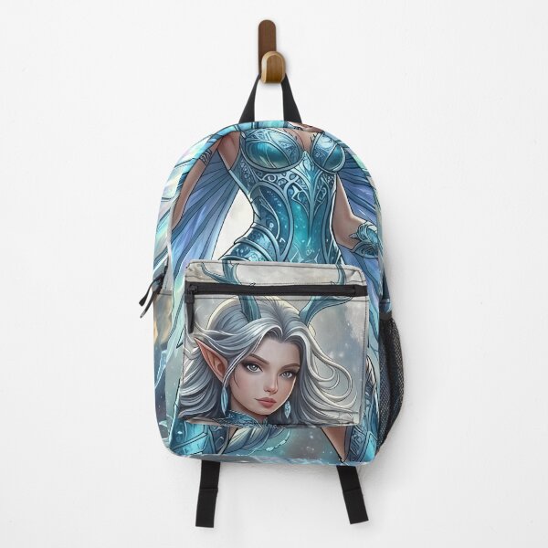 Item preview, Moon Fairy - Iridescent Wings Fantasy Art designed and sold by Lucid Dream Pixel.