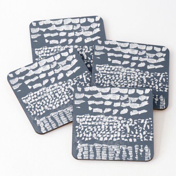 Item preview, Three Grains Textured Monoprint - Dusk + Snow designed and sold by Irene Estelle.