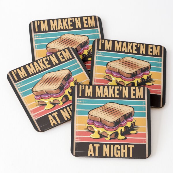 Item preview, I'm Makin Em At Night Grilled Cheese Cute Grilled Cheese designed and sold by mandiana.