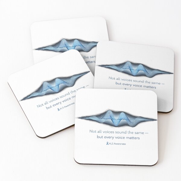 Item preview, Not All Voices Sound the Same – ALS Awareness Sound Wave designed and sold by Mirgonhood.