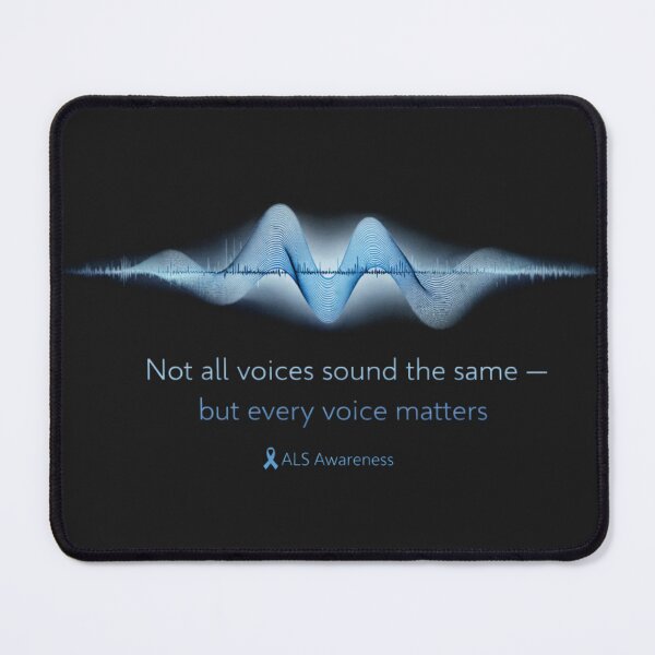 Item preview, Not All Voices Sound the Same – ALS Awareness Sound Wave designed and sold by Mirgonhood.