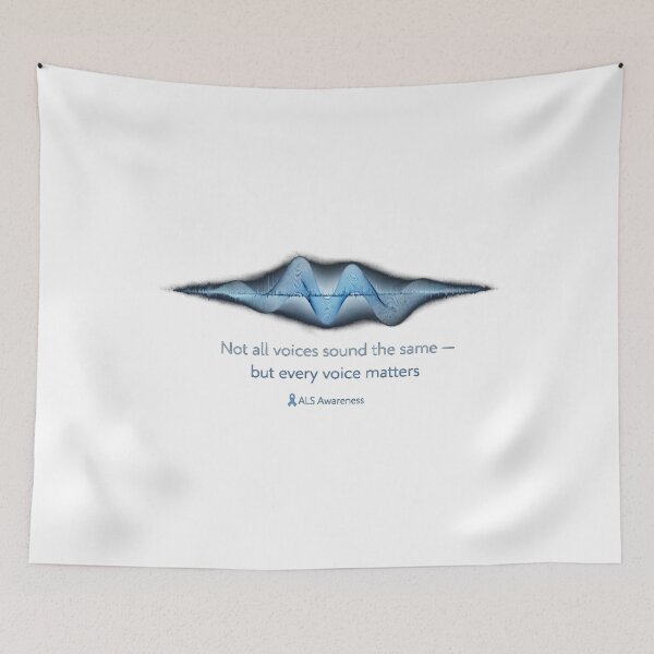 Item preview, Not All Voices Sound the Same – ALS Awareness Sound Wave designed and sold by Mirgonhood.