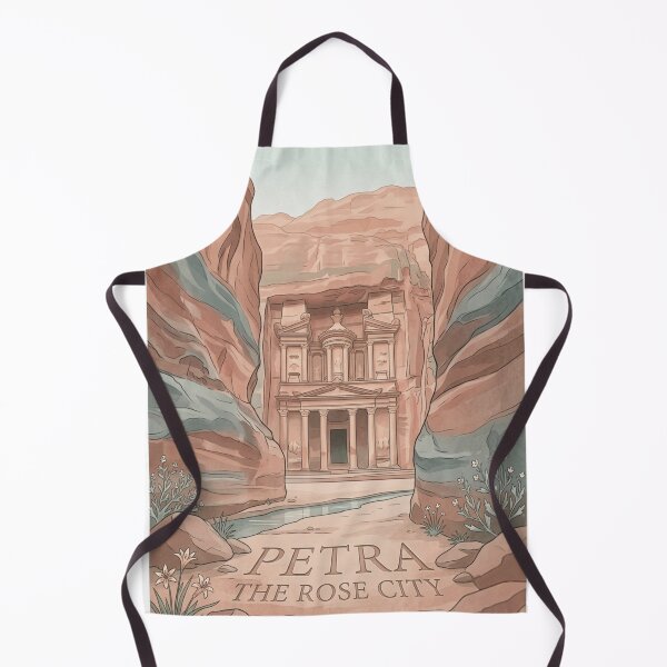 Item preview, Petra Jordan Rose City Ancient Treasury Minimalist Illustration designed and sold by Artful Expression .