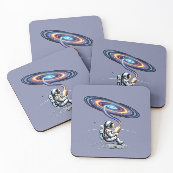 Item preview, Astronaut Reading Book Galaxy Imagination Space Art Design designed and sold by AMDESGIN10.