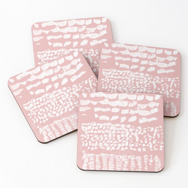 Item preview, Three Grains Textured Monoprint - Rose + Snow designed and sold by Irene Estelle.