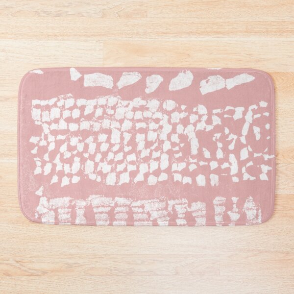Item preview, Three Grains Textured Monoprint - Rose + Snow designed and sold by Irene Estelle.