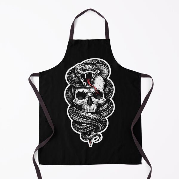 Item preview, Snake Skull Tattoo Sticker – Dark Gothic Serpent Design designed and sold by GRYFFWEAR.