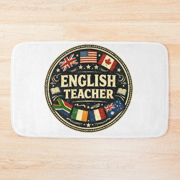 Item preview, English Teacher Speaking Countries World Flag designed and sold by graphic-genie.