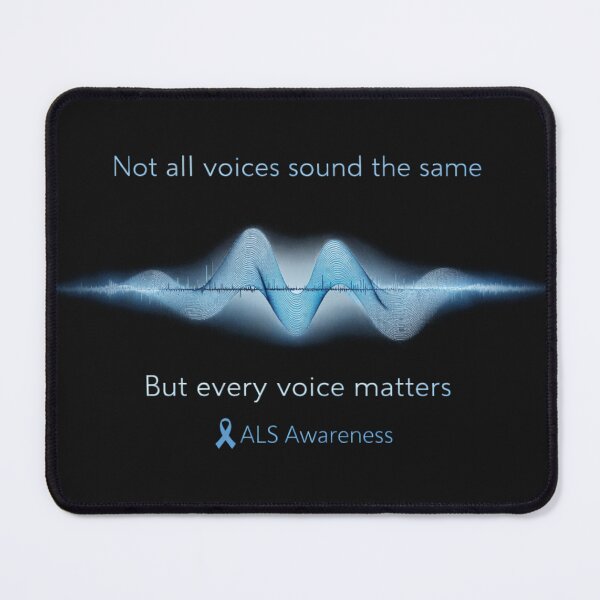 Item preview, Not All Voices Sound the Same – ALS Awareness Sound Wave designed and sold by Mirgonhood.