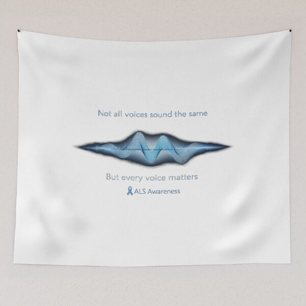Item preview, Not All Voices Sound the Same – ALS Awareness Sound Wave designed and sold by Mirgonhood.