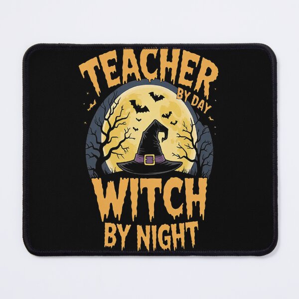 Item preview, Teacher By Day Witch By Night Full Moon Halloween _1 designed and sold by CottonCandyPrin.