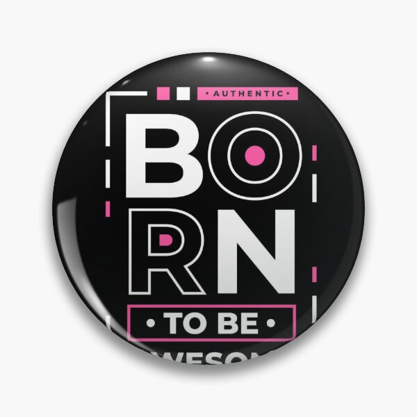 Item preview, Born To Be Awesome Bold Typography Streetwear Design designed and sold by The Crafted Spirits.