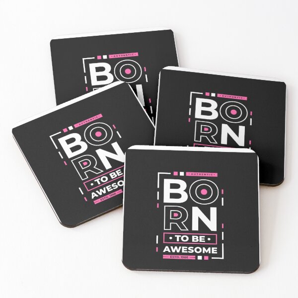 Item preview, Born To Be Awesome Bold Typography Streetwear Design designed and sold by The Crafted Spirits.