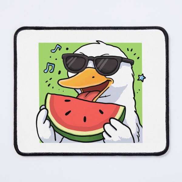 Item preview, Cool Duck With Watermelon Chill Summer Cartoon Viber designed and sold by CollectionFunny.