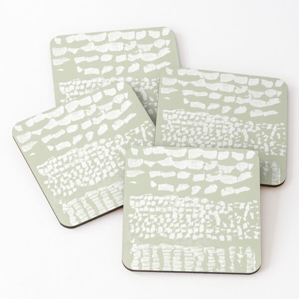 Item preview, Three Grains Textured Monoprint - Tea + Snow designed and sold by Irene Estelle.