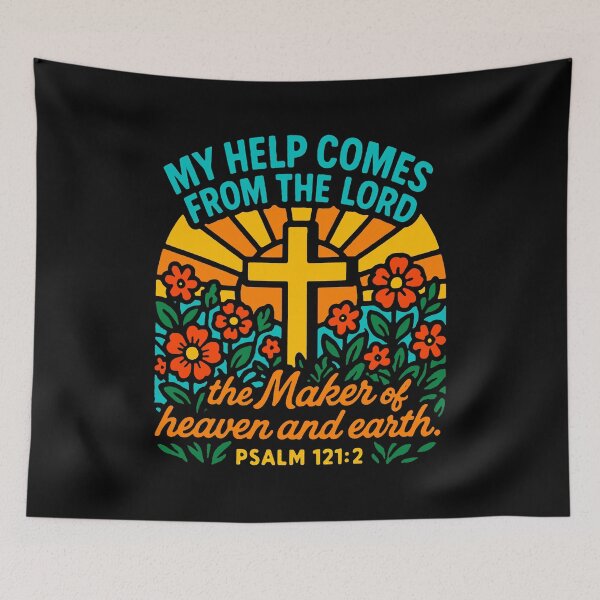 Item preview, Psalm 121:2 My Help Comes From The LORD The Maker Of Heaven And Earth designed and sold by plushism.