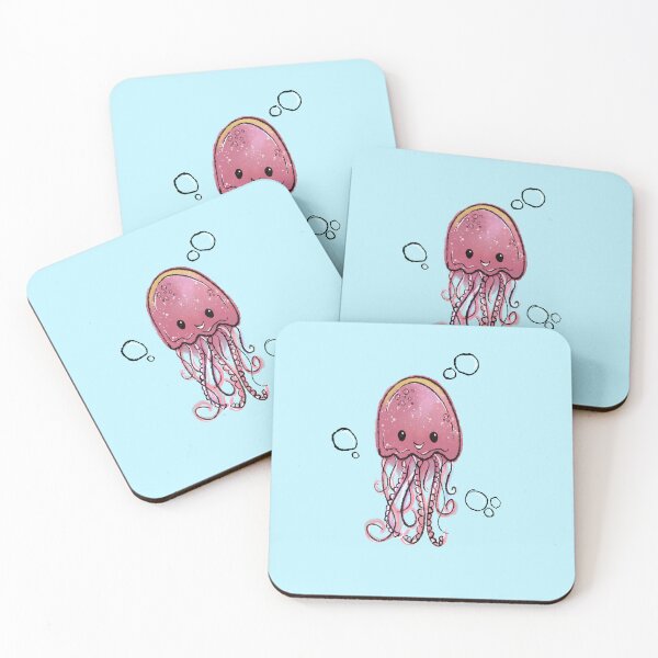 Item preview, Watercolor Pink Jellyfish designed and sold by TSPWVDesigns.