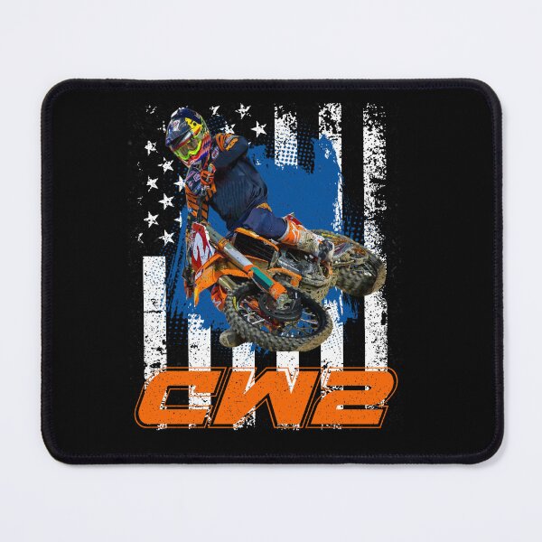 Item preview, CW2 Motocross Rider American Flag designed and sold by FroggyBaBoy.