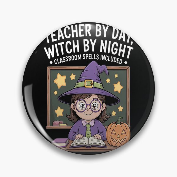 Item preview, Teacher by Day Witch by Night Halloween Teacher_v1 designed and sold by CottonCandyPrin.