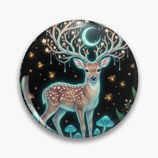 Item preview, Celestial Fawn Spirit - Enchanted Forest Fantasy Art designed and sold by KuroAtelier.