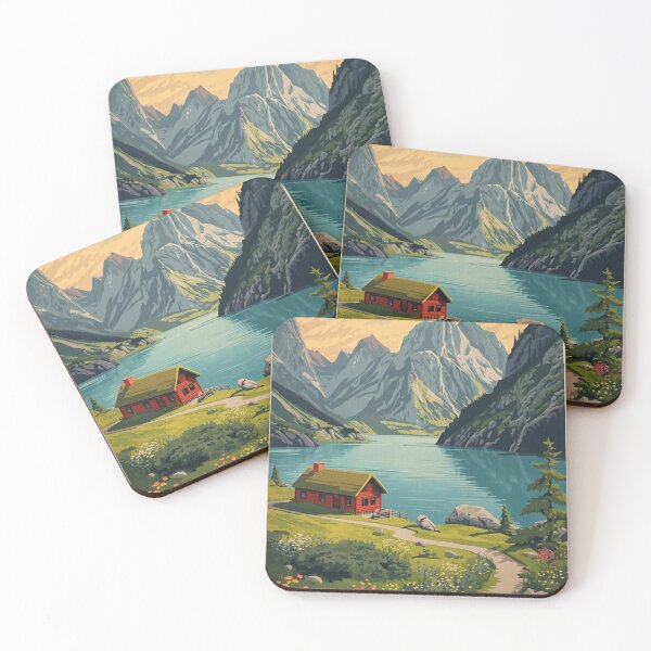 Item preview, Norway Fjord Landscape  designed and sold by PamLeeDesign.